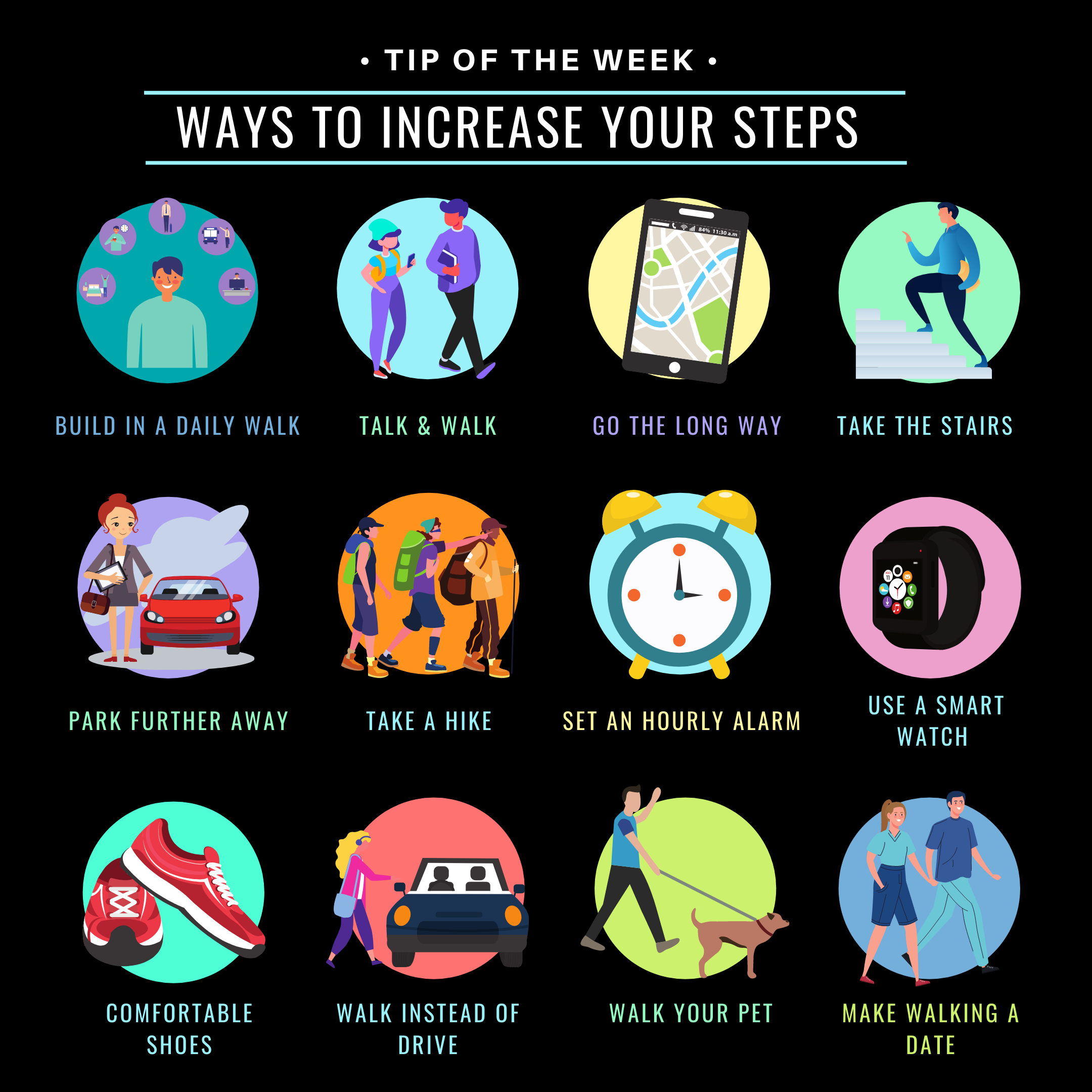 12 ways to increase your steps